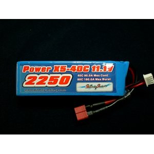 画像: POWER　X5　３セル　２２５０mah  ４０Ｃ　最大８０C