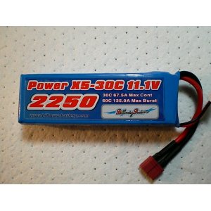 画像: POWER　X5　３セル　２２５０mah  ３０Ｃ　最大６０C