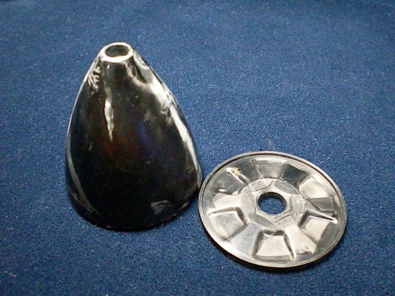 画像1: フルカーボン製　スピナー　　５１ｍｍ径　セミフィニッシュタイプ